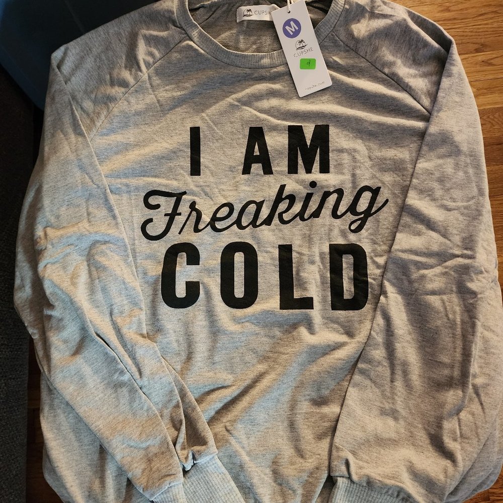 Cupshe gray long sleeve shirt